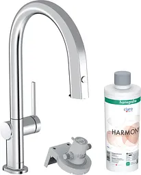 Змішувач Hansgrohe Aqittura M91 FilterSystem 210 1jet pull-out Sbox кухонний сет з Harmony Chrome 76800000 Хром