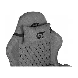 Крісло ігрове GT Racer X-2339 Black/Gray (X-2339 Fabric Black/Gray) - мініатюра 2