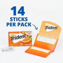 Гумка жувальна Trident Tropical Twist 27 г (943842) - мініатюра 2