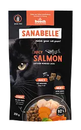 М'який корм Sanabelle Juicy з лососем для котів (250 г)