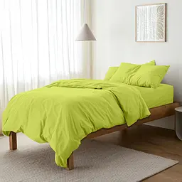 Комплект постільної білизни Cosas Lime Підлітковий лайм (Ranfors70_Lime_El90-Lime_155) - мініатюра 3