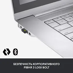 Комплект Logitech MX Keys for Business UA Graphite + Desk Mat Studio Series Mid Grey (MX920-010933) - мініатюра 2
