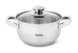 Каструля Prime з нержавіючої сталі Fissman Ø16х9,5хØ12,5 см kuh0007848 - мініатюра 1