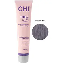 Тонер для волосся CHI Tone&Gloss Steel Blue кремовий безаміачний 85 г - мініатюра 2