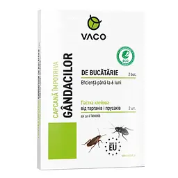 Пастка клейова від тарганів і прусаків VACO ECO, 2 шт