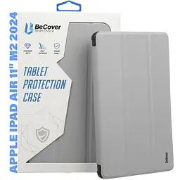 Чохол до планшета BeCover Tri Fold Soft TPU Silicone Apple iPad Air 11" M2/M3 (2024/2025) Gray (711408) - мініатюра 1