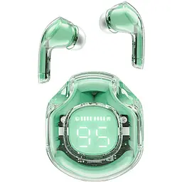 Наушники Acefast T8 Crystal color 2 bluetooth earbuds Mint Green