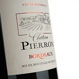 Вино Chateau Pierron Bordeaux AOC червоне сухе 0.75 л - мініатюра 3