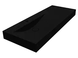 Умивальник Miraggio Viola 1200 L mirastone black Чорний матовий 0002669