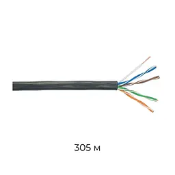 Кабель вита пара UTP cat5e Cu PE 4x2x0.50, бухта 305м