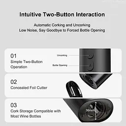 Штопор MiJia Electric Red Wine Bottle Opener (KGJ001T) [165190] - мініатюра 3