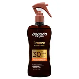 Олія-спрей для тіла Babaria Coconut Bronze Sunscreen для засмаги з бронзуючим ефектом SPF 30, 200 мл