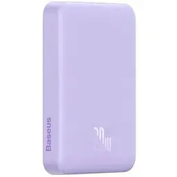 Портативний зарядний пристрій Baseus Magnetic Mini OS 20W 10000 mAh (PPCX110105) фіолетовий - мініатюра 3