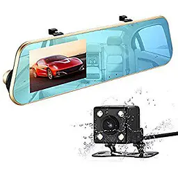 Дзеркало відеореєстратор з камерою заднього огляду DVR 138 Vehicle Blackbox Full HD 1080 Оригінал - мініатюра 2