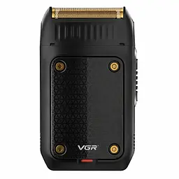 Електробритва портативна VGR V-353 з USB, Чорна / Професійна чоловіча машинка для гоління - мініатюра 4