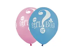 Кульки PELICAN 12 (30 см) Girl or Boy? (10шт/уп) 5-стор. - мініатюра 3