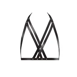 Портупея Bijoux Indiscrets MAZE - Halter Bra Harness Black Bijoux Indiscrets B0252; SO2683 92309 - мініатюра 2