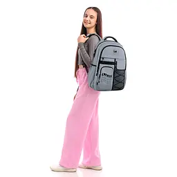 Рюкзак GoPack Education Teens 184 сірий (GO26-184L-2) - мініатюра 18