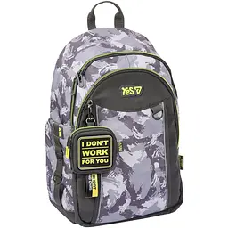 Шкільний рюкзак Yes TS-60L Grey (550405) - мініатюра 2