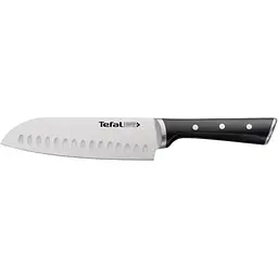 Ніж кухонний Tefal Сантоку Ice Force 18 см нержавіюча сталь, пластик, чорний kuh0014550