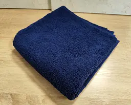 Рушник турецький махровий однотонний Zeron 50х90 Dark Blue щільність 500 г/м2 - мініатюра 3