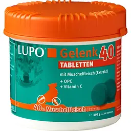 Добавка для зміцнення суглобів і кісток собак Luposan GelenkKraft 40 Tabletten 200 шт.