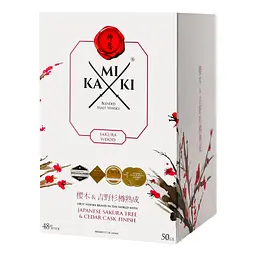 Віскі Kamiki Japanese Sakura Tree & Cedar Cask Finish Blended Malt Whiskey, 48%, 0,5 л (827265) - мініатюра 2