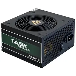 Chieftec Блок живлення Task (500W), >85%, 80+ Bronze, 120мм, 1xMB 24pin(20+4), 1xCPU 8pin(4+4), 3xMolex, 5xSATA, 1xPCIe 8pin(6+2)