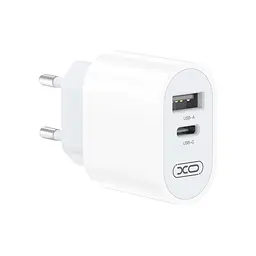 Зарядний пристрій XO L97 (1xUSB-C / 1xUSB / 2.4 А) + кабель USB-A — Micro-USB, білий (XO-L97-MC) - мініатюра 3