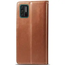 Шкіряний чохол-книжка GETMAN Gallant (PU) для Umidigi A7s Коричневий - мініатюра 4