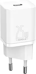 Зарядний пристрій Baseus Super Si Quick Charger 1C 25W EU white (CCSP020102)