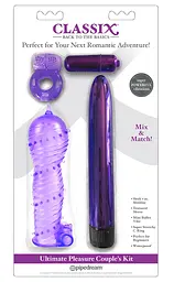 Набір секс-іграшок Classix Ultimate Pleasure Couple's Kit 4 шт. фіолетовий - мініатюра 3
