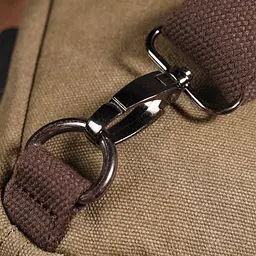 Сумка через плече з USB кабелем чоловіча із щільного текстилю 21223 Vintage оливкова - мініатюра 9