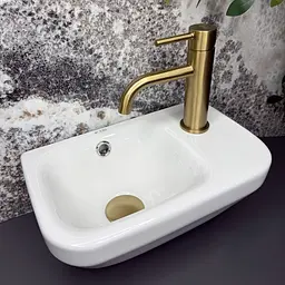 Умивальник VBI Cupi L підвісний 36x22 см white VBI-015627 - мініатюра 2
