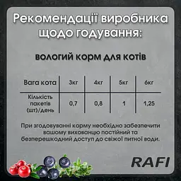 Вологий корм для дорослих котів Dolina Noteci Rafi Cat пауч з яловичиною 300 г - мініатюра 2