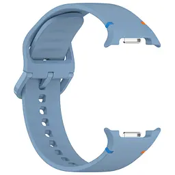 Силіконовий ремінець на смарт годинник Samsung Galaxy Watch 8 40mm/8 Classic 46mm/8 44mm, Silicone, light blue, зі зручною застібкою, на фітнес браслет, ArmorStandart (ARM86873) - мініатюра 4