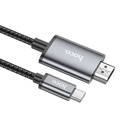 Перехідник Hoco UA27 HD Type-C to HDMI (2m) Metal gray - мініатюра 3