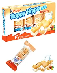 Вафельний батончик бегемотик Kinder Happy Hippo Hazelnut 21 г - мініатюра 7