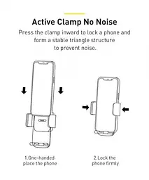 Автомобільний утримувач холдер Baseus Easy Control Clamp Car Mount Holder A Set - мініатюра 4