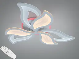 Стельова LED люстра Diasha пелюстки біла 78 Вт