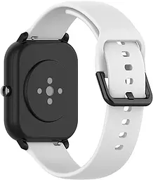 Ремінець силіконовий BeWatch для Xiaomi Amazfit BIP/GTS/GTR L 20 мм Білий (1012302b) - мініатюра 2