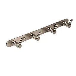 Планка з гачками Globus Lux SS 8435-4, Хром матовый - мініатюра 2