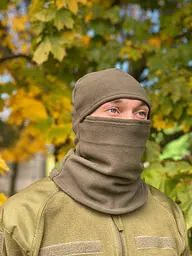 Флісова балаклава (Олива) - мініатюра 2