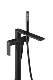 Змішувач для ванни Corsan Trino black mat підлоговий CMB7159BL Чорний матовий - мініатюра 8