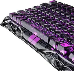 Клавіатура GravaStar Mercury K1 Lite 80keys BSUN Grey BT/WL/USB Transparent Black (GSV75LITE_XTAL_BLK) - мініатюра 2