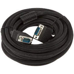 Кабель VGA-7.0BK 7 м чорний (з двома феритовими кільцями)