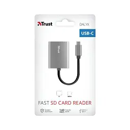 Считыватель флэш-карт Trust Dalyx Fast USB-C Card reader (24136) - миниатюра 7