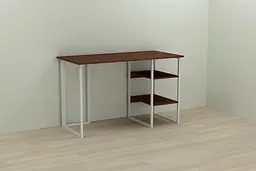 Комп'ютерний стіл Ferrum-decor Кевін 75x120x60 білий ДСП Венге 32мм (FRD-105866)