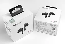 Навушники LG TONE Free FN7 True Wireless ANC UVnano IPX4 Black (HBS-FN7.ABRUBK) - мініатюра 3