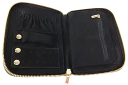 Органайзер для прикрас футляр Travel Jewelry Case 16х12,5х2,5 см Сірий - мініатюра 5